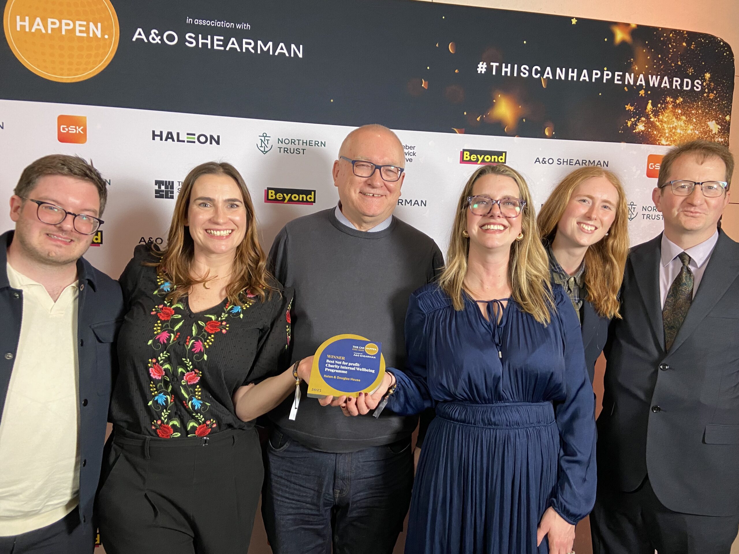 Helen & Douglas accept HR Award